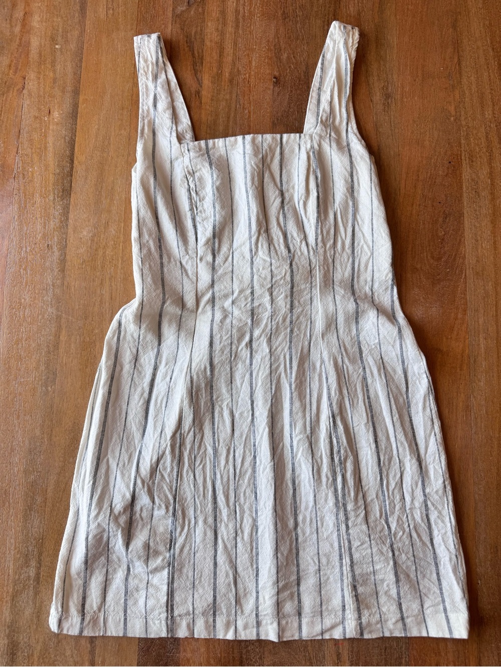 Old Navy Medium white/cream striped linen dress